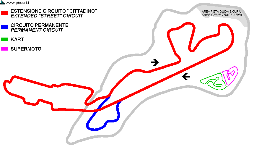 Autodromo del Veneto - Motor City: 2009 preliminary proposal (extended "street" circuit)